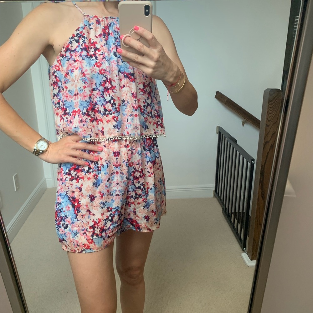 Parker silk romper